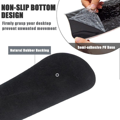 RICHEN Keyboard Wrist Rest and Mouse Pad with Wrist Support, Memory Foam Set for Gaming and Office, Comfortable & Lightweight for Easy Typing & Pain Relief (White Butterflies)