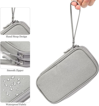 CAOODKDK Electronics Accessories Organizer Pouch Bag, Travel Universal Organizer for Cable, Charger, Phone, SD Card, Business Travel Gadget Bag