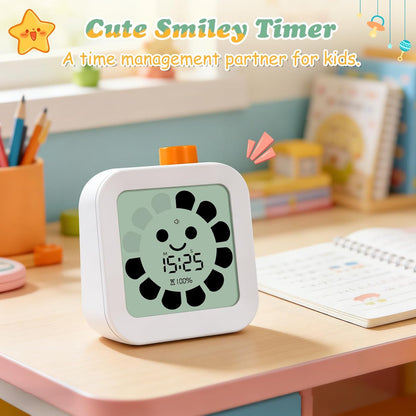 EooCoo Digital Visual Timer 60-Minute Countdown (3-in-1) for Kids & Adults, Handy Time Management Tool, Classroom Essential, Ideal Back-to-School Teacher Gift - Fits Homeschool, Kitchen, ADHD Users