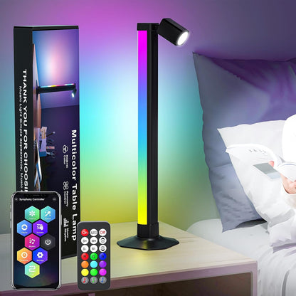 360° Smart Light Bar, RGB Light Bars, Crystal Ambient Mood Light with 16 Million Colors, 213 Preset & 8 Scene Modes, Music Sound Sync, 3 Modes Control, RGB & IC Backlight for TV/Monitor/Gaming/Room