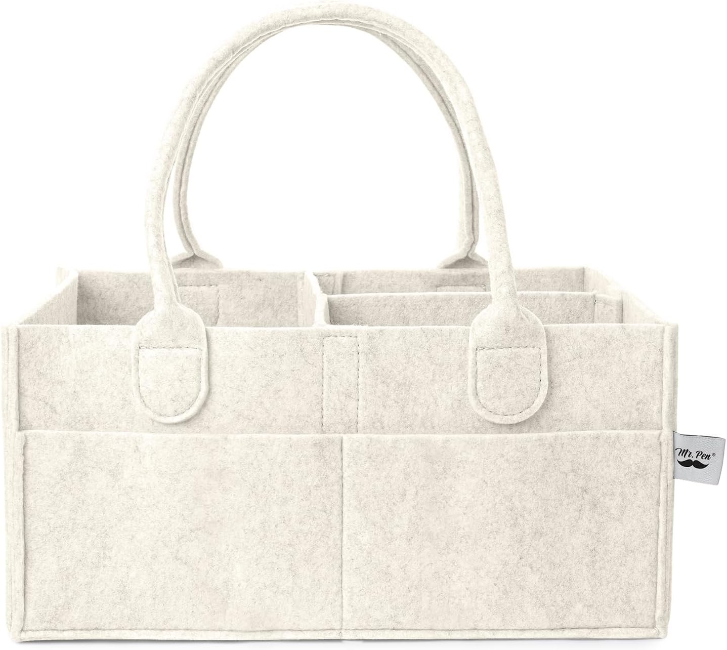 Mr. Pen- Baby Diaper Caddy Organizer, Gray, Medium, Nursery Storage Bin and Car Organizer for Diapers and Baby Wipes