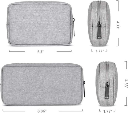 Universal Electronics/Accessories Soft Carrying Case Bag, Durable & Light-weight,Suitable for Out-going, Business, Travel and Cosmetics Kit (Small-Black)