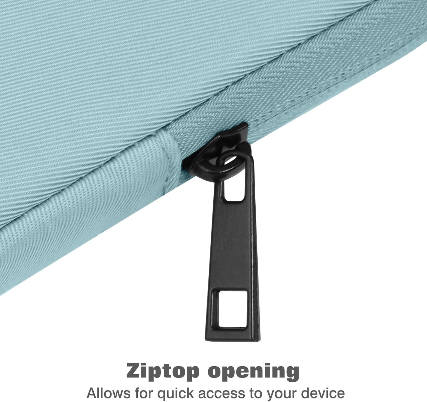 MoKo 7-8 Inch Tablet Sleeve Bag, Polyester Pouch Cover Case Fits iPad mini (A17 Pro) 8.3" 2024, iPad mini 6/5/4/3/2/1, Samsung Galaxy Tab S2 8.0, Tab A 8.0, ZenPad Z8s 7.9,Black