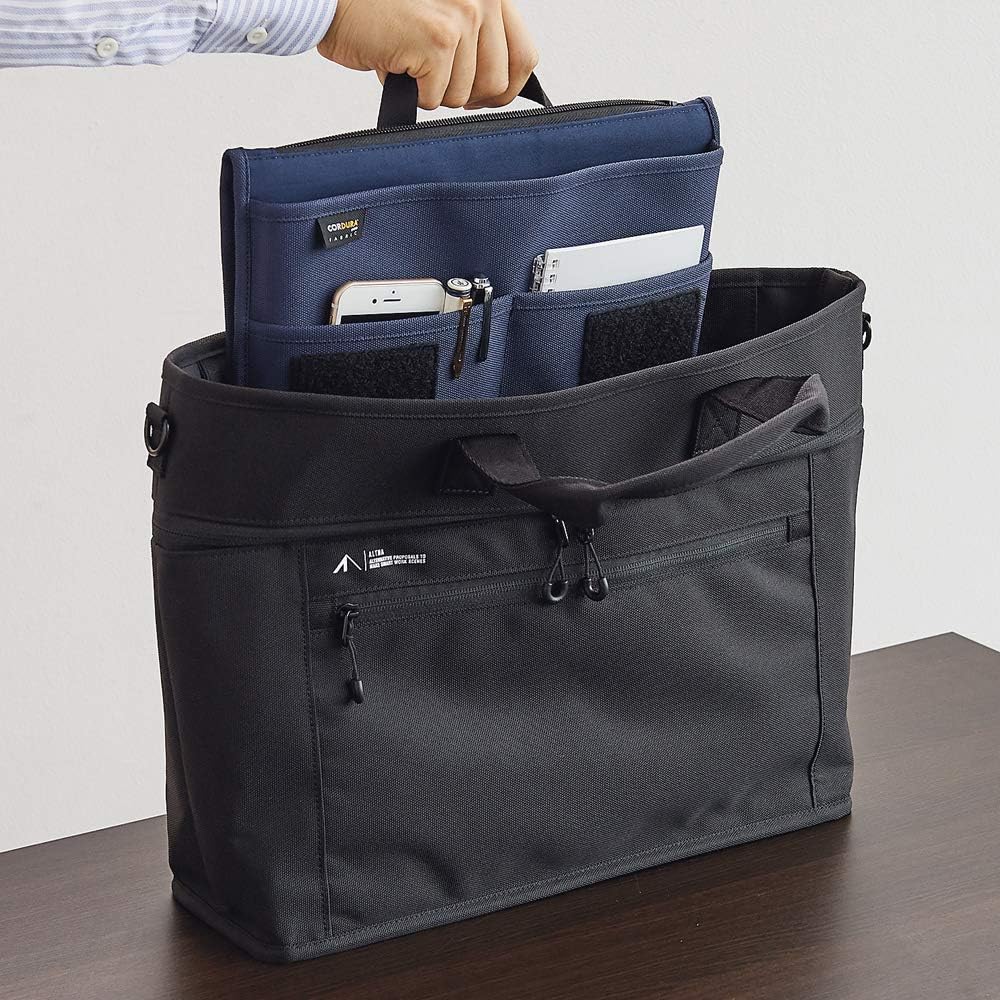 LIHIT LAB Tablet Sleeve with Pockets, 11.5 x 1 x 9.5, Black (A7767-24)