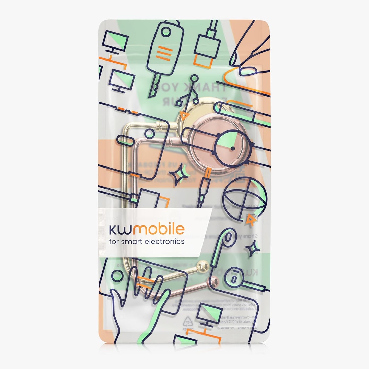 kwmobile Purse Hook for Table - Set of 2 Purse Holder - Handbag Hanger - Portable Bag Holder - Bag Hooks for Desk - Table Hook Gold