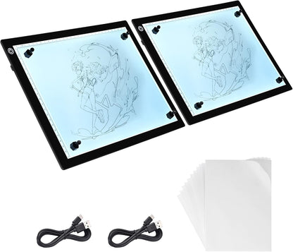 Yescom Portable A4 LED Light Pad with USB Power 14"x10" LED Light Box for Tracing Light Pad Dimmable for Art Diamond Painting Light Board Drawing Sketching Tattoo Animation