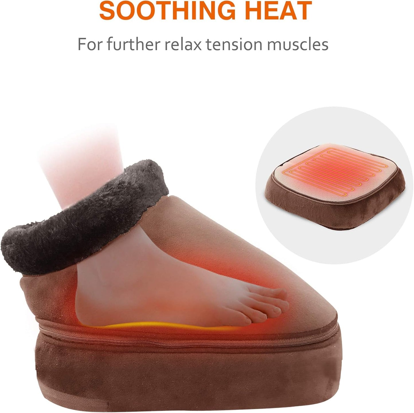 Snailax Heated Foot Rest Under Desk at Work, FSA Eligble Desk Foot Stool with Heat & Vibration Massage, Adjustable Height, 2 Heat Levels Foot Warmer Feet Heater for Office Chair, Gaming Home Use