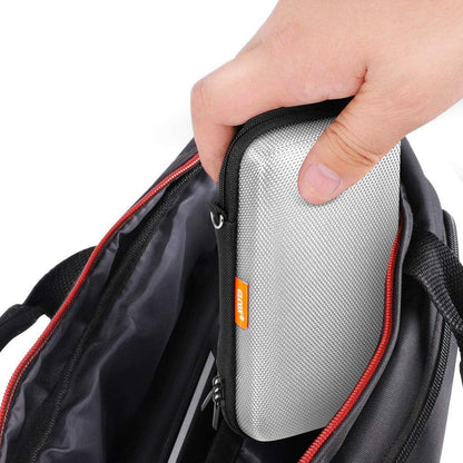 Portable Protection Hard EVA Case for External Battery, Cell Phone, GPS, Hard Drive, USB/Charging Cable, Small Carrying Bag Mesh Inner Pocket, Zipper Enclosure, Universal Travel Pouch Bag