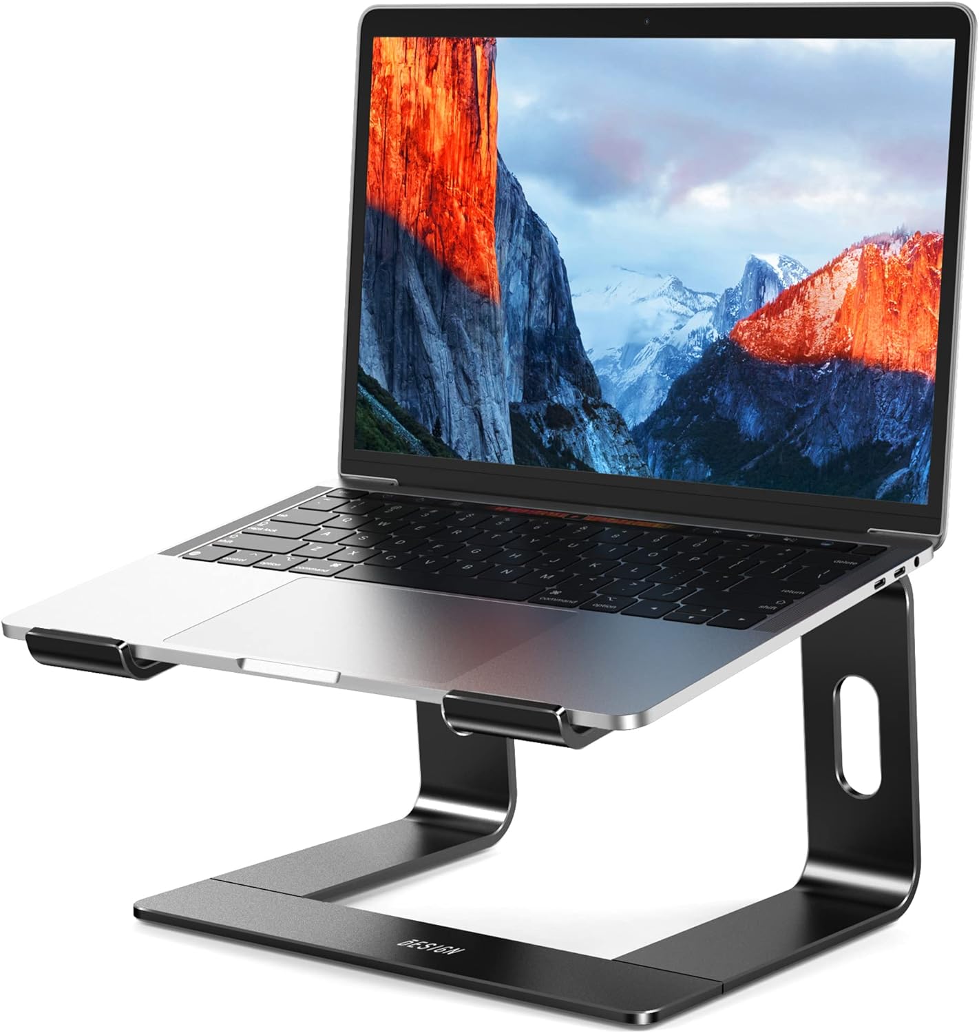 BESIGN LS03 Aluminum Laptop Stand, Ergonomic Detachable Computer Stand, Notebook Riser, Laptop Mount Compatible with Air, Pro, Dell, HP, Lenovo More 10-15.6" Laptops, Silver
