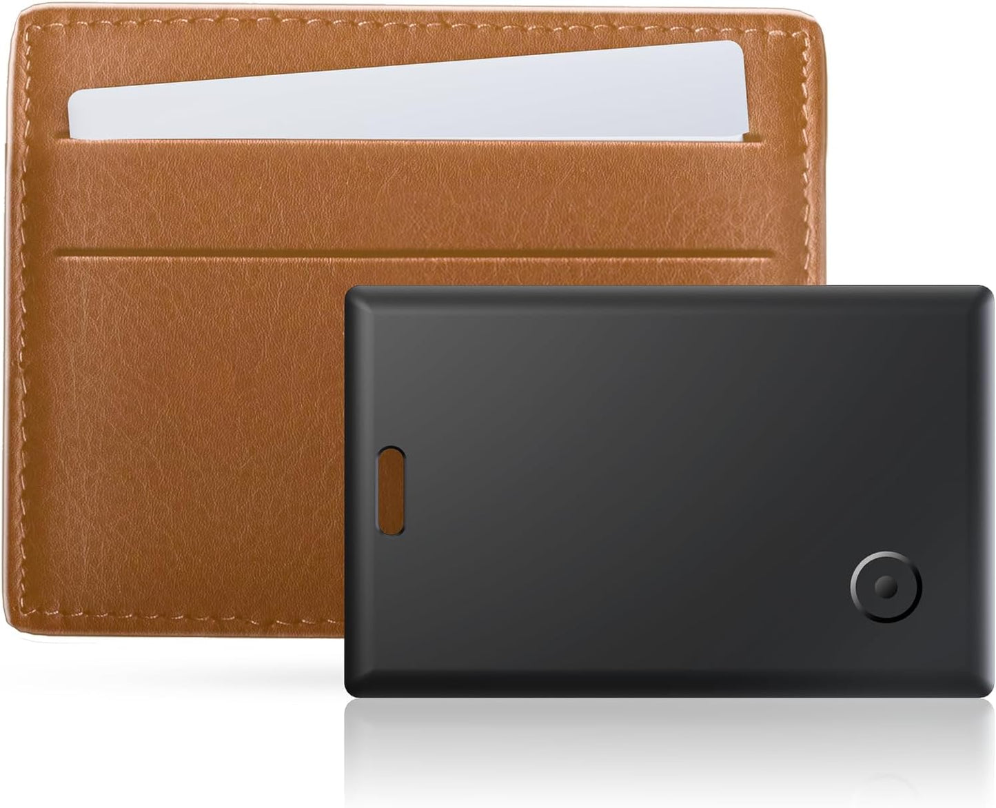 Wallet Tracker:2026 Tracker Card for iPhone & Apple Find My - Card Locator (2-Pack) for Keys, Wallet, & Bags, Long-Lasting Battery, Lost Mode & Alerts