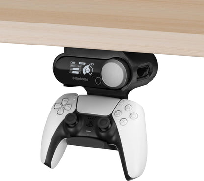 Under Desk Headphone Hanger Stand for Steelseries Arctis Nova Pro Wireless Headsets with Dock for the Wireless Base Station by Brainwavz (HPS02)