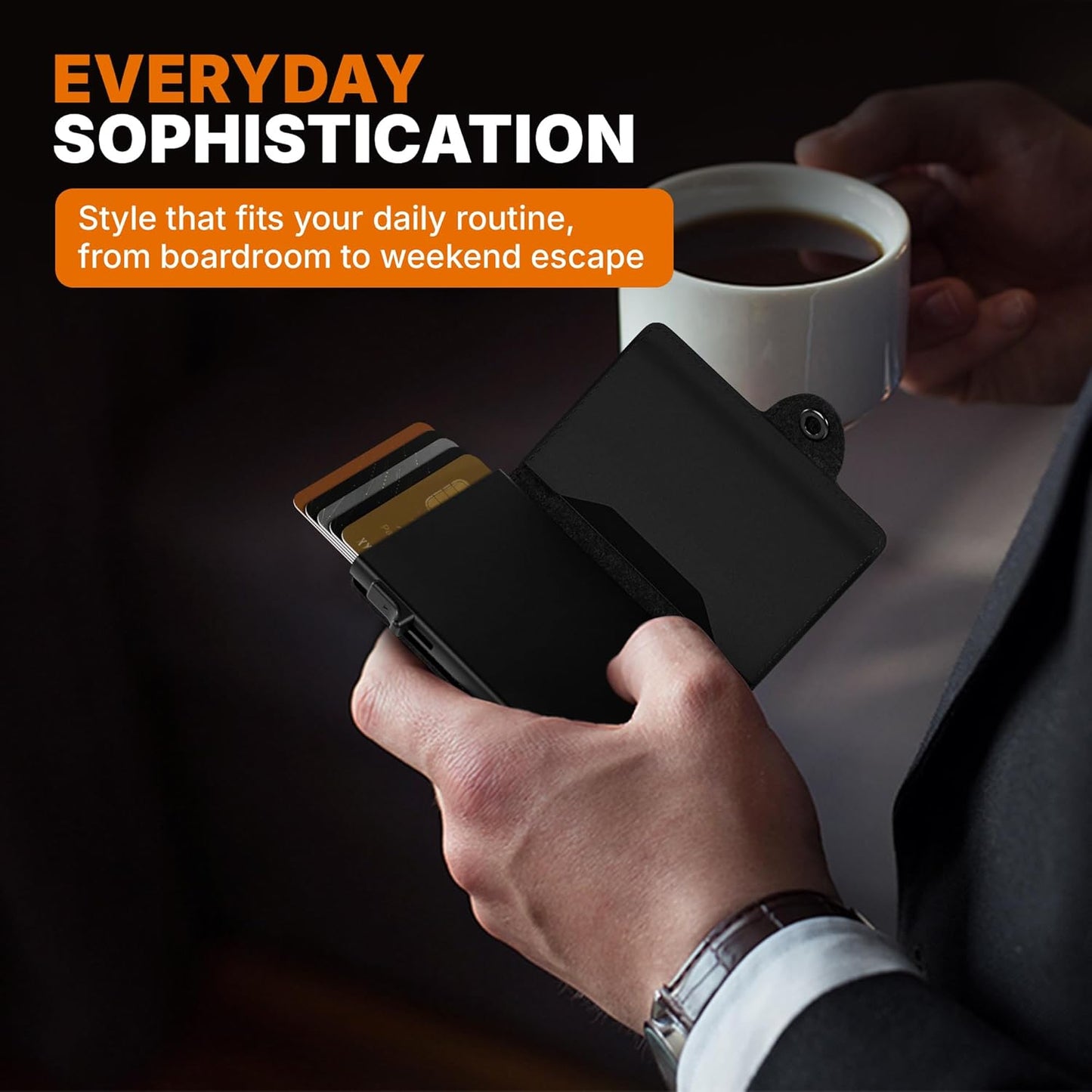 Conceal Plus Wallet Finder Slim Tracker, 5-Year Battery Life - Never Needs Charging, Track Wallet, Backpack, Luggage and More, Works with Apple Find My iOS Only (Android Not Supported)
