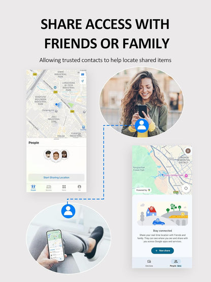 Wallet Tracker Card Work with Apple Find My, Ultra-Slim Rechargeable Tracking Card Credit Card Tracker for Wallet, Luggage, Passport (for iOS, 2 Pack)