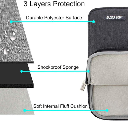 MOSISO Laptop Case 13.3 inch, 13-13.3 inch Laptop Sleeve Compatible with MacBook Air/Pro 13/Pro 14 M5 M4 M3 M2 M1, HP Dell ASUS Lenovo,Polyester Vertical Computer Sleeve Bag with Pocket, Antique Green - Colors A