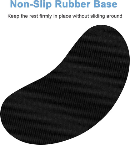 Dapesuom Enlarge Keyboard Wrist Rest, Memory Foam Keyboard Wrist Cushion for Computer Desk Mats Support, Pain Relief Ergonomic Mouse Pad Rests with Non-Slip Base for Gaming, Laptop, Radiant Orchid