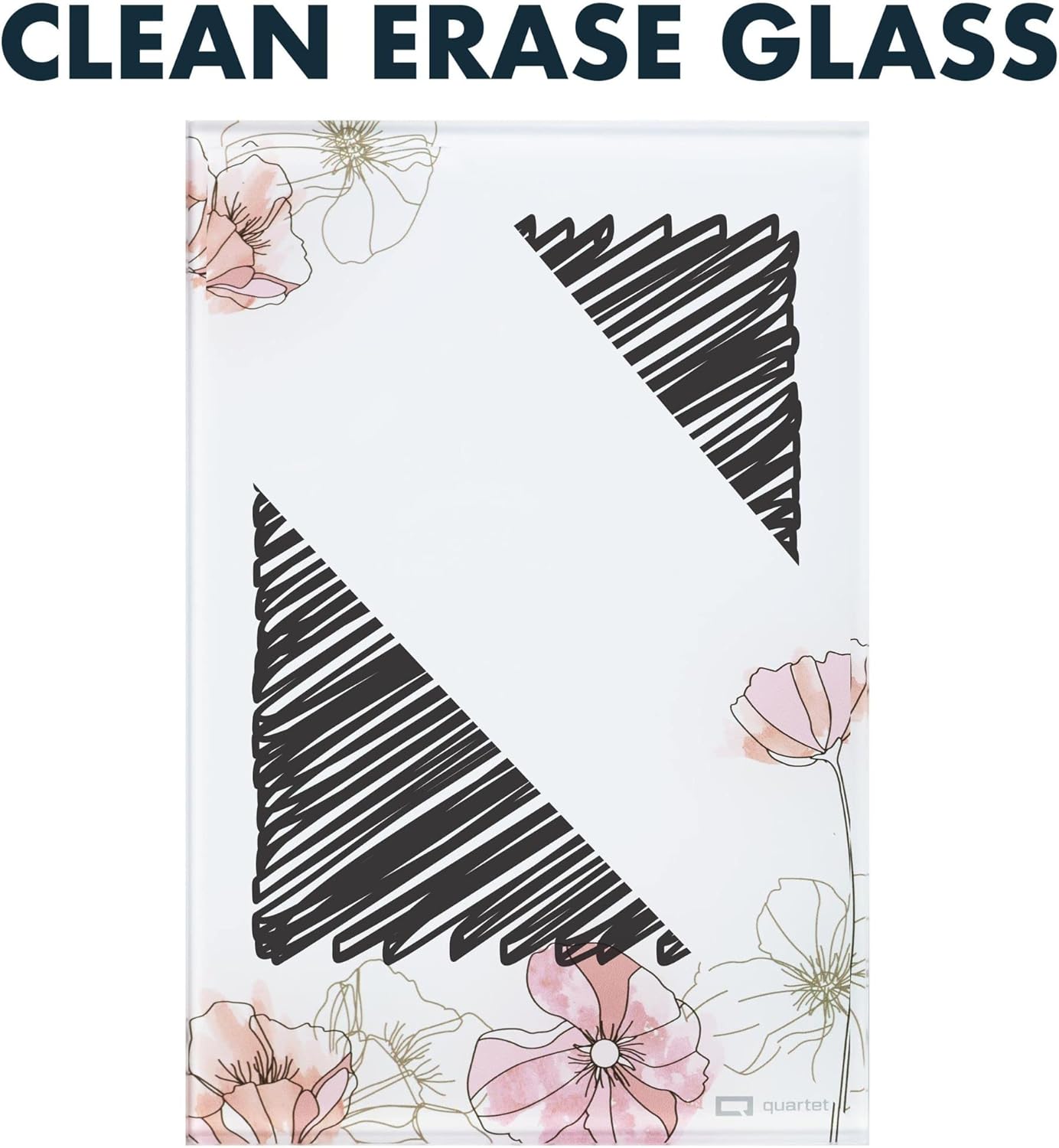 Quartet Glass Desktop Notepad, 9" x 6", Whiteboard, Dry Erase Surface, Dot/White, 2 Pack (GDP96D)