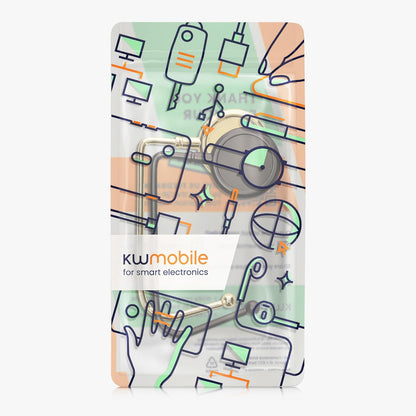kwmobile Purse Hook for Table - Set of 2 Purse Holder - Handbag Hanger - Portable Bag Holder - Bag Hooks for Desk - Table Hook Gold