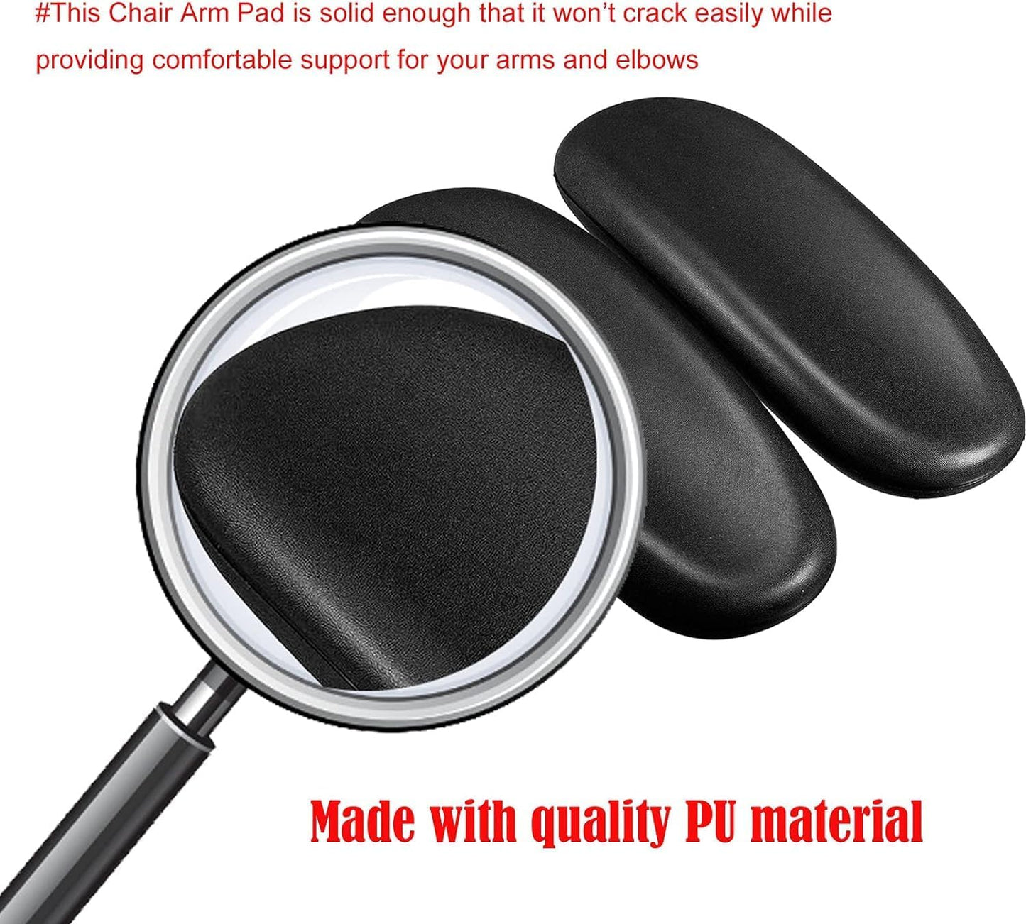 Ketofa Office Chair Arm Rest Replacement Fits All Styles of Arms with 4" Mounting Hole Patterns Screws Set Desk Armrest Cover(2Pack)