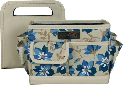Everything Mary Craft Caddy, Tan Dot - Art Storage for Supplies & Crafts - Supply Organizers Tote for School Classroom, Office, and Home - Organization for Makeup & Nurses