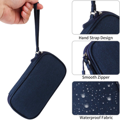 Universal Cable Organizer - Electronics Accessories Bag for Charger, Phone, Memory Cards & Travel Gadgets (Black)