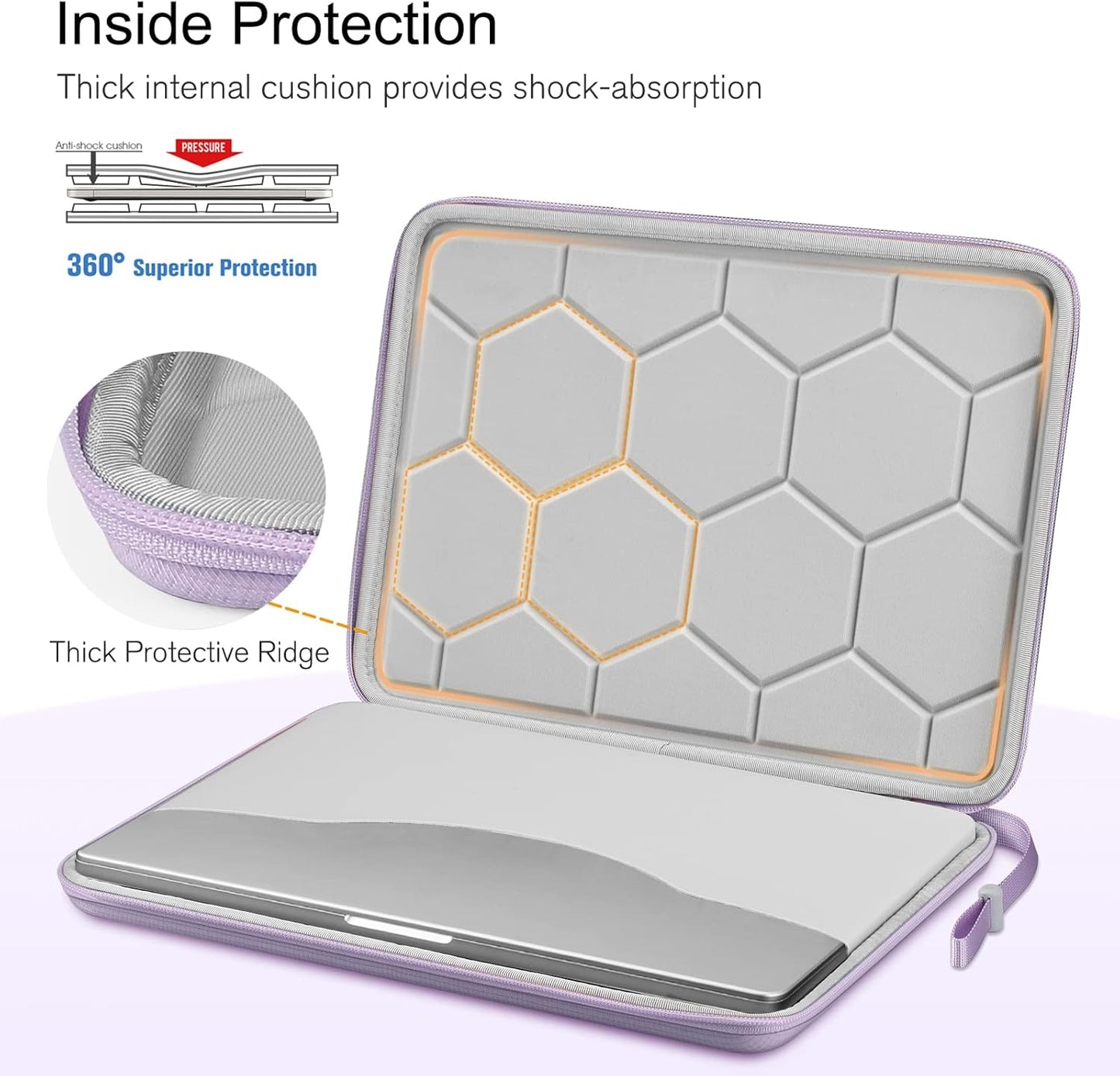 FINPAC Hard Laptop Sleeve Case for MacBook Neo A18 Pro,13 inch MacBook Air 2026 M5/M4/M3/M2/M1,14 inch MacBook Pro 2026 M5/M4/M3/M2 Pro/Max,Waterproof Case for Dell,Surface Laptop,HP,Acer,Black | Hard