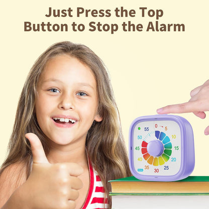 Visual Timer, Pomodoro Timers for Kids Adults, 60-Minute Countdown Desk Timer for Productivity, Silent ADHD Timer for Kids Toddlers, Kitchen for Cooking