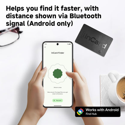 [2025 New, Designed in California] Wallet Tracker, Up to 5-Year Battery Life, Certifed by Apple Find My & Google's Find Hub (Find My Device), Item Locator, Card Holder Tracker, Bags, Android Tracker