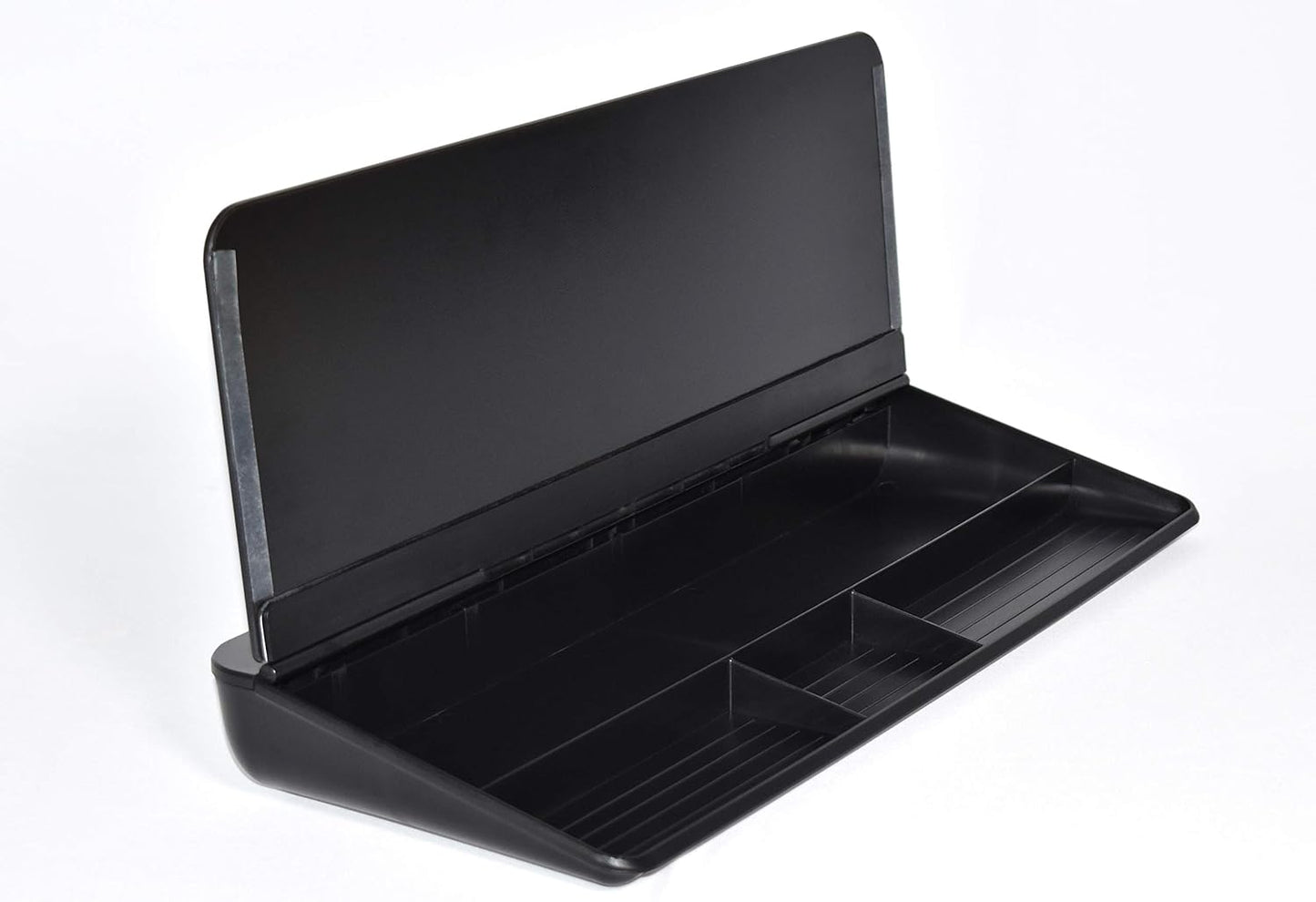 Audio-Visual Direct - Glass Desktop Computer Keyboard Whiteboard Notepad Set, Black (Includes Neon Marker, Eraser & Sticky Notes)