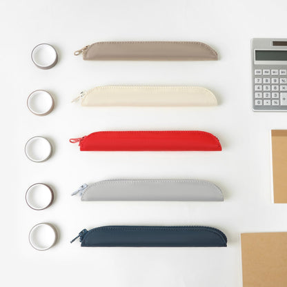 Pencil Case Durable Pencil Pouch for Pens School Featuring Oxford Lap Design (Khaki,Oxford)