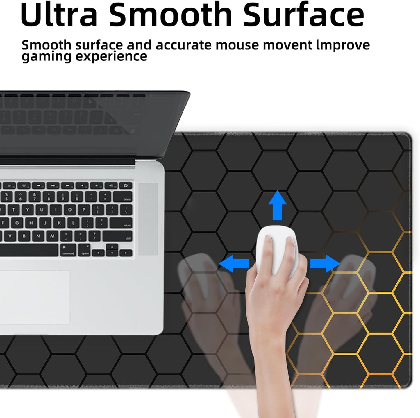 Galdas Mouse Pad For Gaming,Forest Background Pattern XXL XL Large Mouse Mat Long Extended MousePad Desk Mat Non-Slip Rubber Mice Pads Stitched Edges Thin (31.5 x 11.8 x 0.12 Inches) Tree