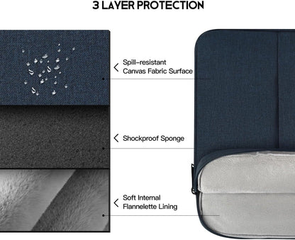 17 inch 360° Protective Laptop Case Sleeve for 2025 HP 17.3 Touchscreen Laptop,Envy 17,Pavilion 17,ASUS Vivobook 17, Shockproof Water-Resistant Computer Bag w/Accessory Pocket