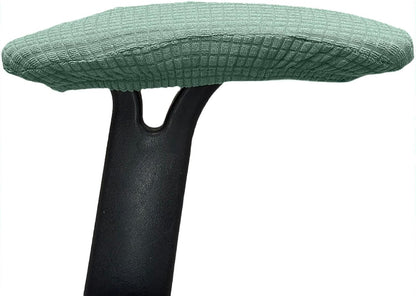 Melaluxe Stretch Office Chair Armrest Covers, Arm Rest Slipcovers (Black)