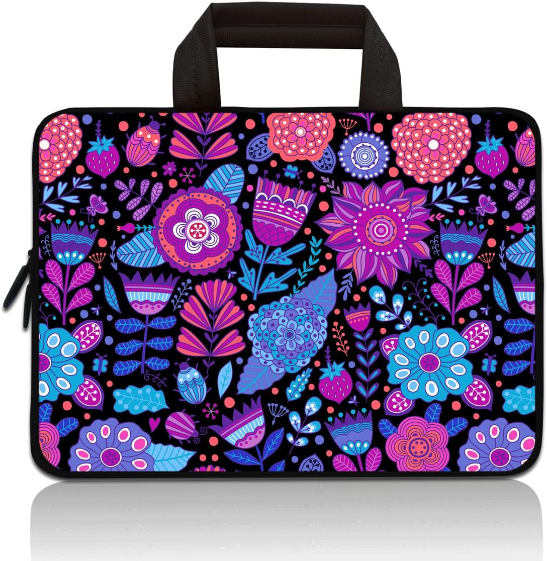 Universal 7~9 inch Kids Tablet Portable Neoprene Zipper Carrying Sleeve Case Bag Fits 7" 8" 8.5" 8.9" 9" iPad Mini 5 4 3 2 1, Galaxy Tab A 8.0 (Rocket)