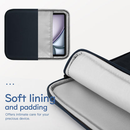 Dadanism 9-11" Tablet Sleeve Bag Carrying Case for iPad (A16) 11th Gen 11", iPad 10th Gen 10.9" Air 5/4, iPad Air M4/Pro 11", iPad 9/8/7th, Galaxy Tab A11+ Plus 11", Remarkable 2 10.3", Black