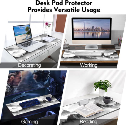 Galdas Mouse Pad For Gaming,Forest Background Pattern XXL XL Large Mouse Mat Long Extended MousePad Desk Mat Non-Slip Rubber Mice Pads Stitched Edges Thin (31.5 x 11.8 x 0.12 Inches) Tree