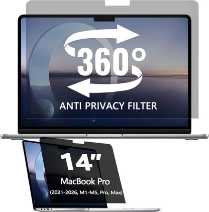 2 Pack Magnetic Hanging Computer Privacy Screen 24 Inch for 16:9 Widescreen Monitor, Removable Privacy Screen Anti Glare Blue Light Computer Screen Privacy Shield, Anti-Scratch 24in Protector Film