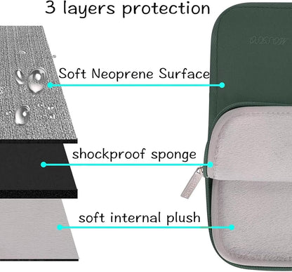 MOSISO Laptop Case 13.3 inch, 13-13.3 inch Laptop Sleeve Bag Compatible with MacBook Air/Pro 13/Pro 14 M5 M4 M3 M2 M1, HP Dell ASUS Lenovo, Neoprene Computer Sleeve Bag with Small Case, Baby Pink - Colors B