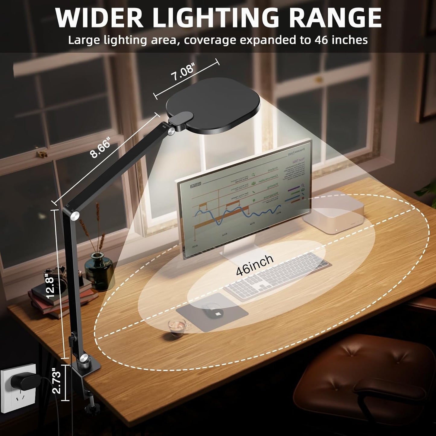 LitONES Video Conference Lighting for Computer, Dimmable Light for Video Recording, Meeting, Laptop & Webcam, 15W Ring Light for Desk with C- Clamp, Swing Arm, Remote, Memory & Timer CRI >95