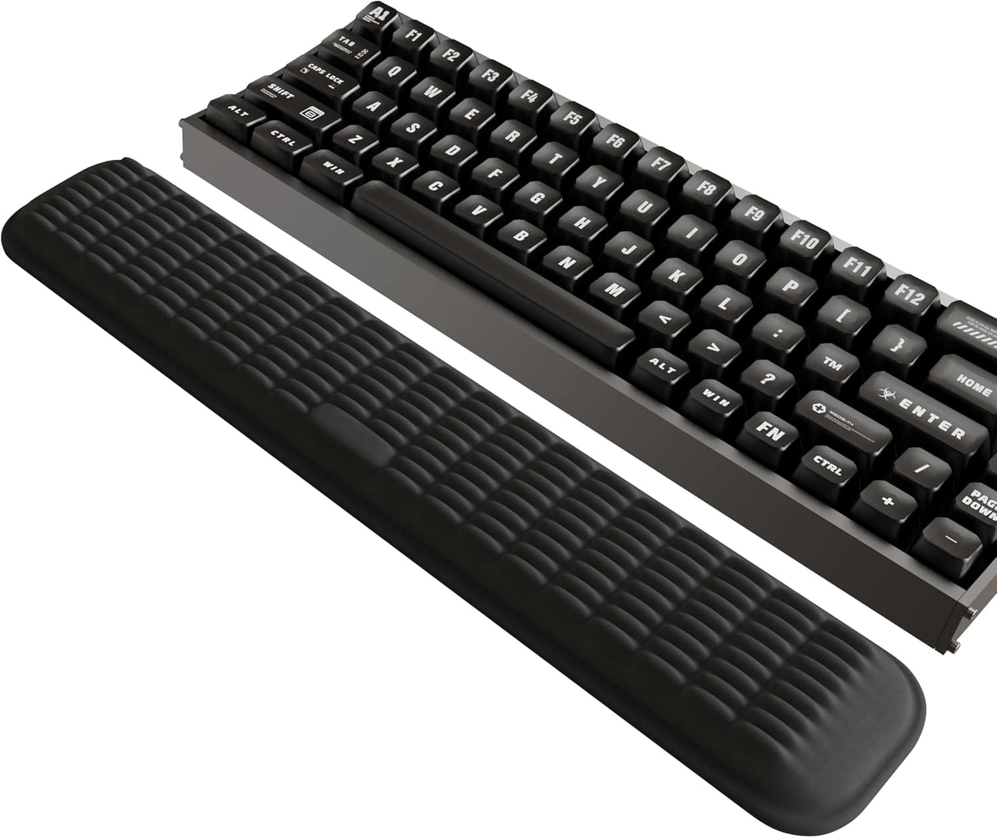 MEKASS Keyboard Wrist Rest, Soft Memory Foam Wrist Support for Keyboard, Keyboard Hand Rest Pad for Wrist Pain Relief, Keyboard Wrist Guard for Long Hours of Work, Gaming, Studying（Classic Black）