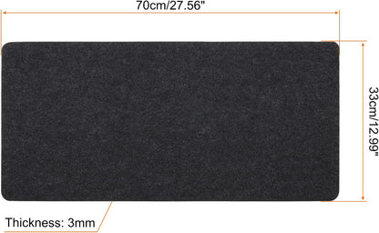PATIKIL 24"x12" Desk Mat Protector, Felt Dual Side Mouse Pad Writing Mat for Office Home, Gray