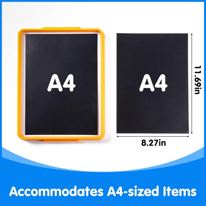 Magnetic Board for Kids – 13.2" X 10" - Magnetic Dry Erase Tray | Stackable Magnetic Tray for Classroom, Home, Travel & Preschool Learning (Cyan)