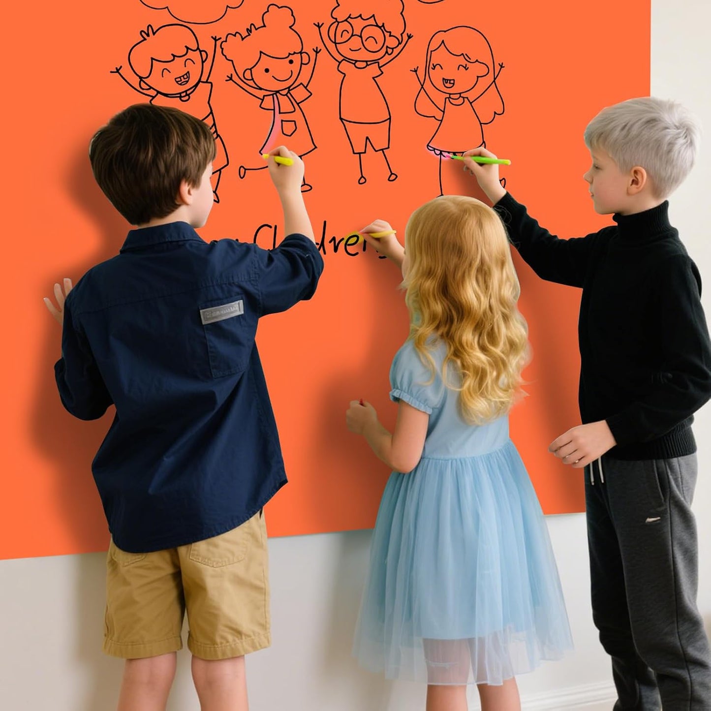 Magnetic Glass Whiteboard - Glass Dry Erase Board 48"x36" Large Frameless Board for Walls Office School and Home