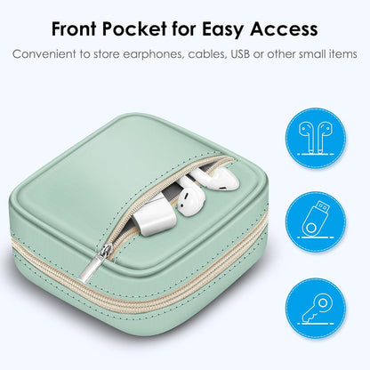 FINPAC Hard Case for MacBook Charger, Small Electronic Organizer Bag for MacBook Power Adapter, Portable Pouch Travel Storage for Laptop Accessories, Magic Mouse, USB Drives, GoPro, Gadgets - Black
