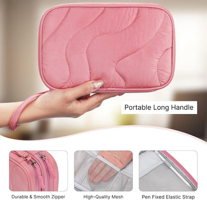 Skycase Tech Pouch - Lightweight Electronics Organizer Travel Case - Double Layers Cable Organizer - All-in-One Storage Bag for Charger, Cord, Phone, Flash Drive, Essentials - XL