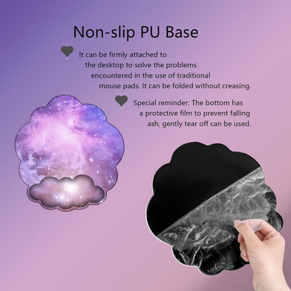 Cloud Keyboard Wrist Rest Dark Green Mouse Pad with Wrist Rest Ergonomic Wrist Pad Memory Foam Non-Slip Wrist Support for Computer Laptop Gaming Home Office Relief Typing Pain Green