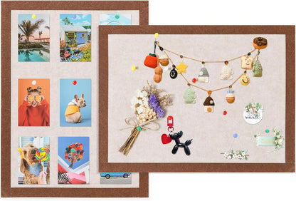 Felt Pin Board Bar Strips Bulletin Board for Bedrooms Offices Home Wall Decoration, Notice Board Self Adhesive Cork Board with 35 Push Pins for Paste Notes, Photos, Schedules