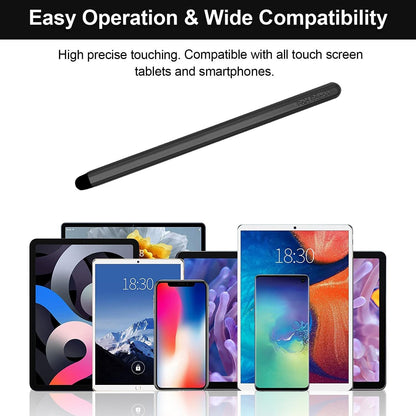 Stylus Pens with Pen Slot for Touch Screens, High Precision Capacitive Universal Stylus for iPad iPhone Tablets Samsung Galaxy All Touch Screen Devices (Black)