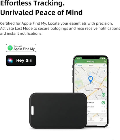 2 Pack Air Smart Tracker Card Work with Apple Find My (iOS Only) [MFi Certified] Ultra Slim Bluetooth Wallet Tracking Card Wireless Charging Waterproof Item Locator for Keys Bag Passport Purse Luggage