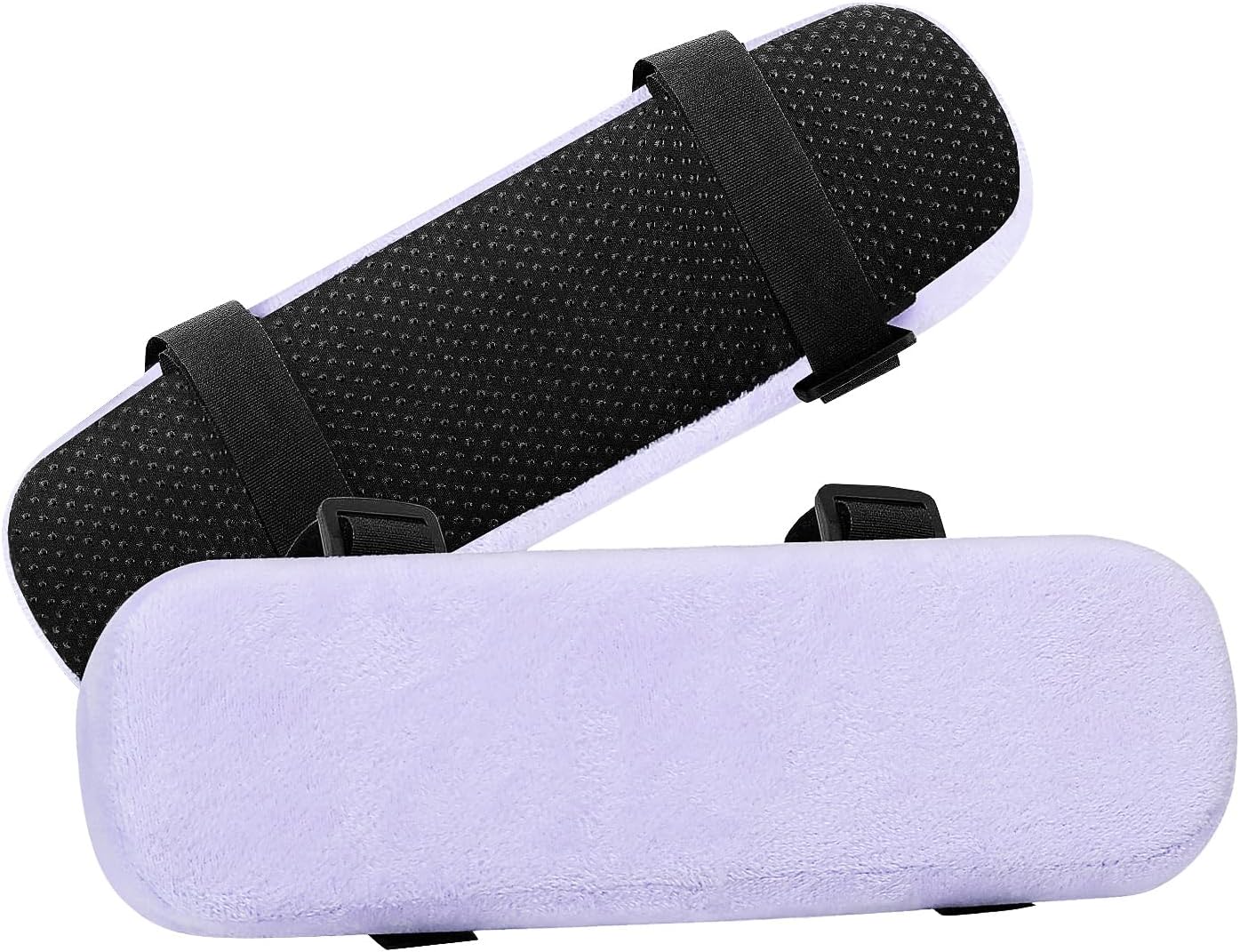 MOSISO Chair Armrest Pads (2 Pack), Memory Foam Home/Office Chair Arm Rest Covers Comfy Computer Gaming Elbow Cushion Removable Washable Elbow Support Forearm Pressure Relief, Black