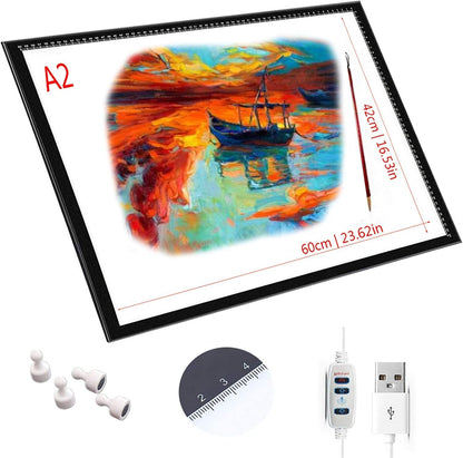 lqiflvc Extra Large Artist Light Box A0 Tracer LED Artcraft Tracing Pad Used 47in for Large-Scale Diamond Painting Production/Corporate Advertising Display/School Painting Works Display
